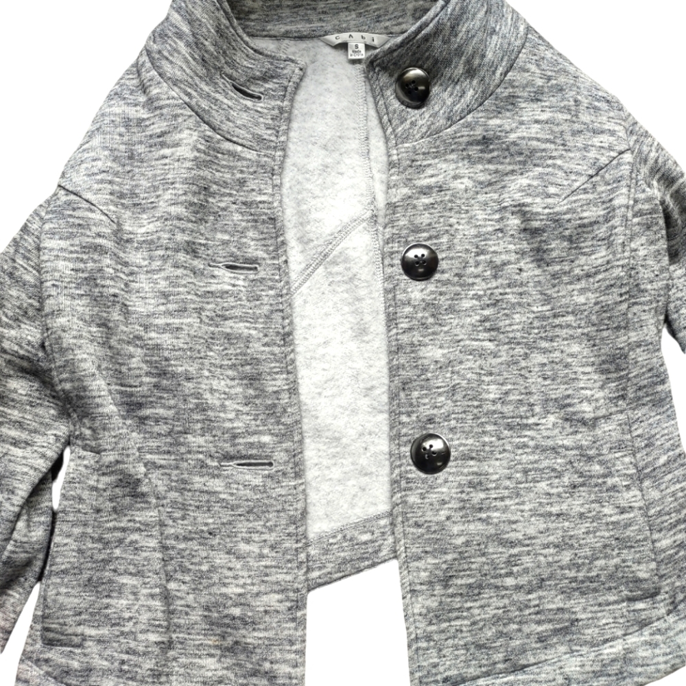 Cabi Heathered Gray  Asymmetrical Jacket ,Size Small - Picture 11 of 11
